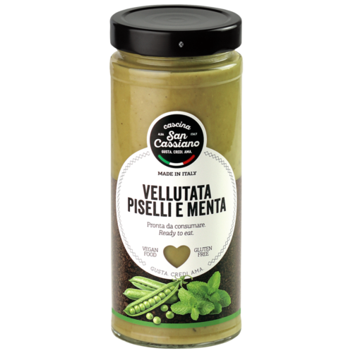 vellutata di piselli e menta