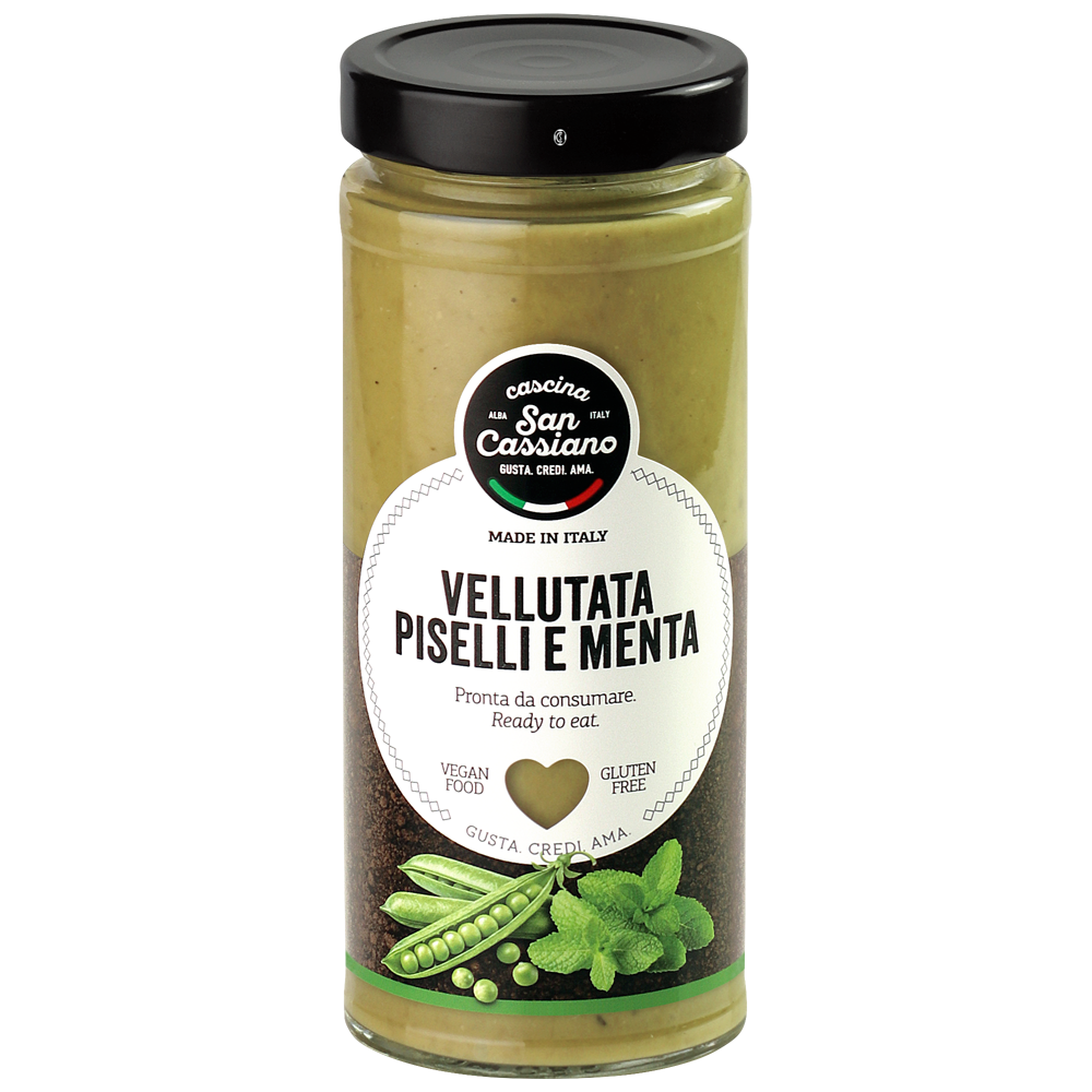 Vellutata di piselli e menta